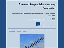 Tablet Screenshot of customantennadesign.com